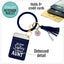 Sisters get Promoted to Aunt Navy Blue Silicone Bracelet Keychain Wallet for Sister
