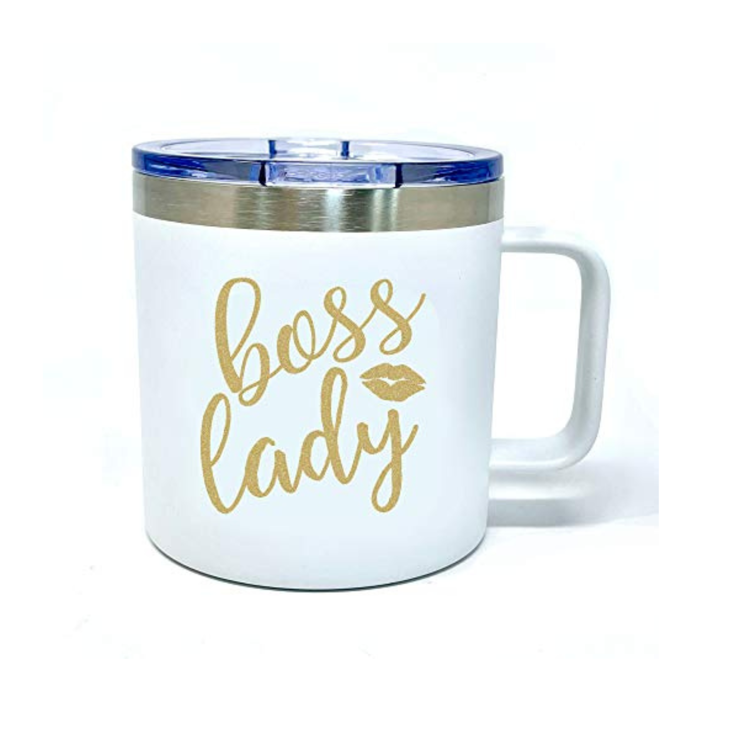 Boss Lady 14 oz White Camper Tumbler for Bosses  Brooke & Jess Designs - 2  Sisters Helping You Celebrate Your Favorite People