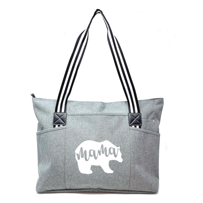 Mama Bear Tessa Gray Tote Bag for Moms