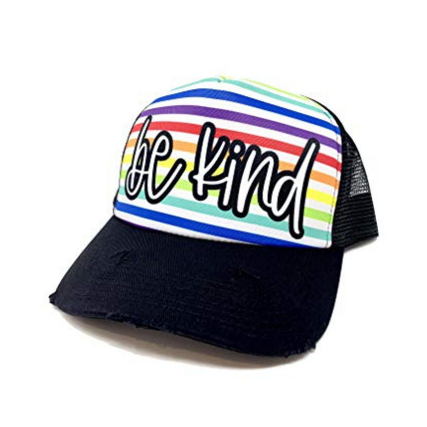 Be Kind Rainbow Trucker Hat