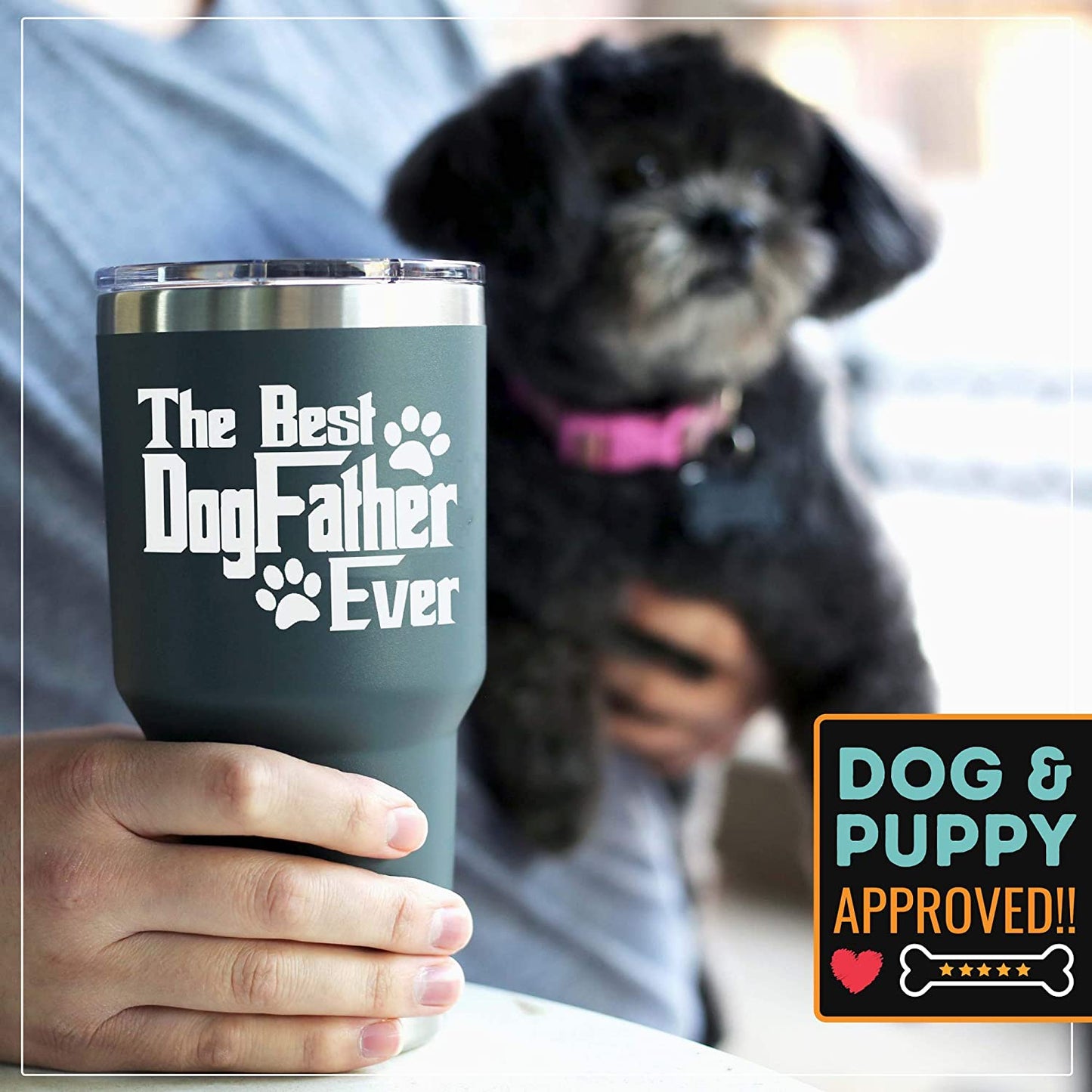 The DogFather Pewter 30 oz Tumbler