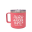 Freakin' Awesome Aunt 14 oz Coral Camper Tumbler for Aunts
