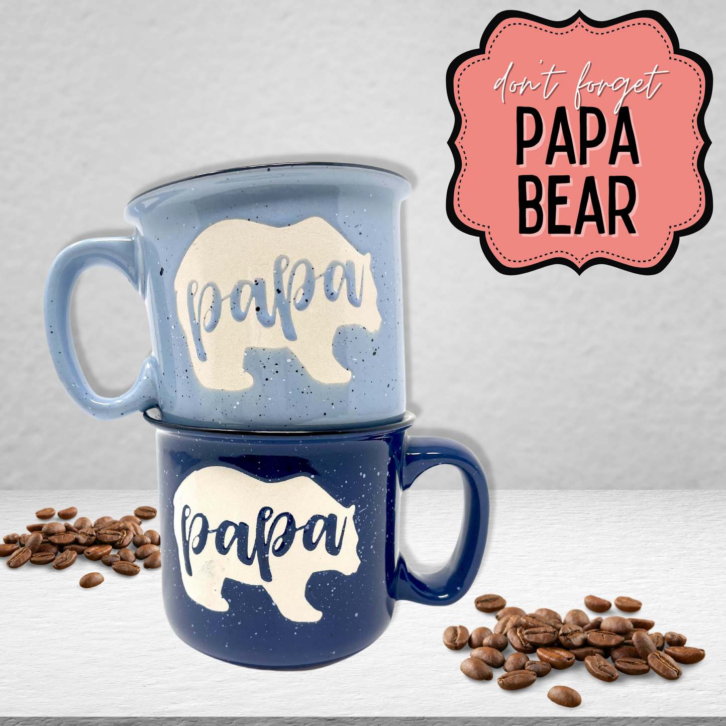 Mama Bear Coral 14oz Ceramic Mug