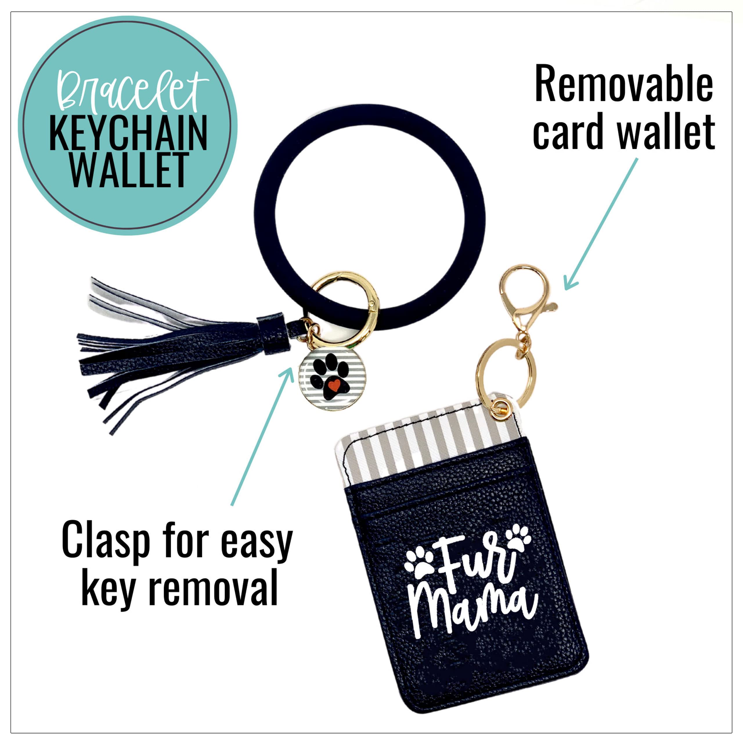 Silicone Bracelet Wristlet Keychain Card Case Holder Wallet – Belles & Beaus