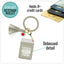 Teach Love Gray Silicone Bracelet Keychain Wallet for Teachers