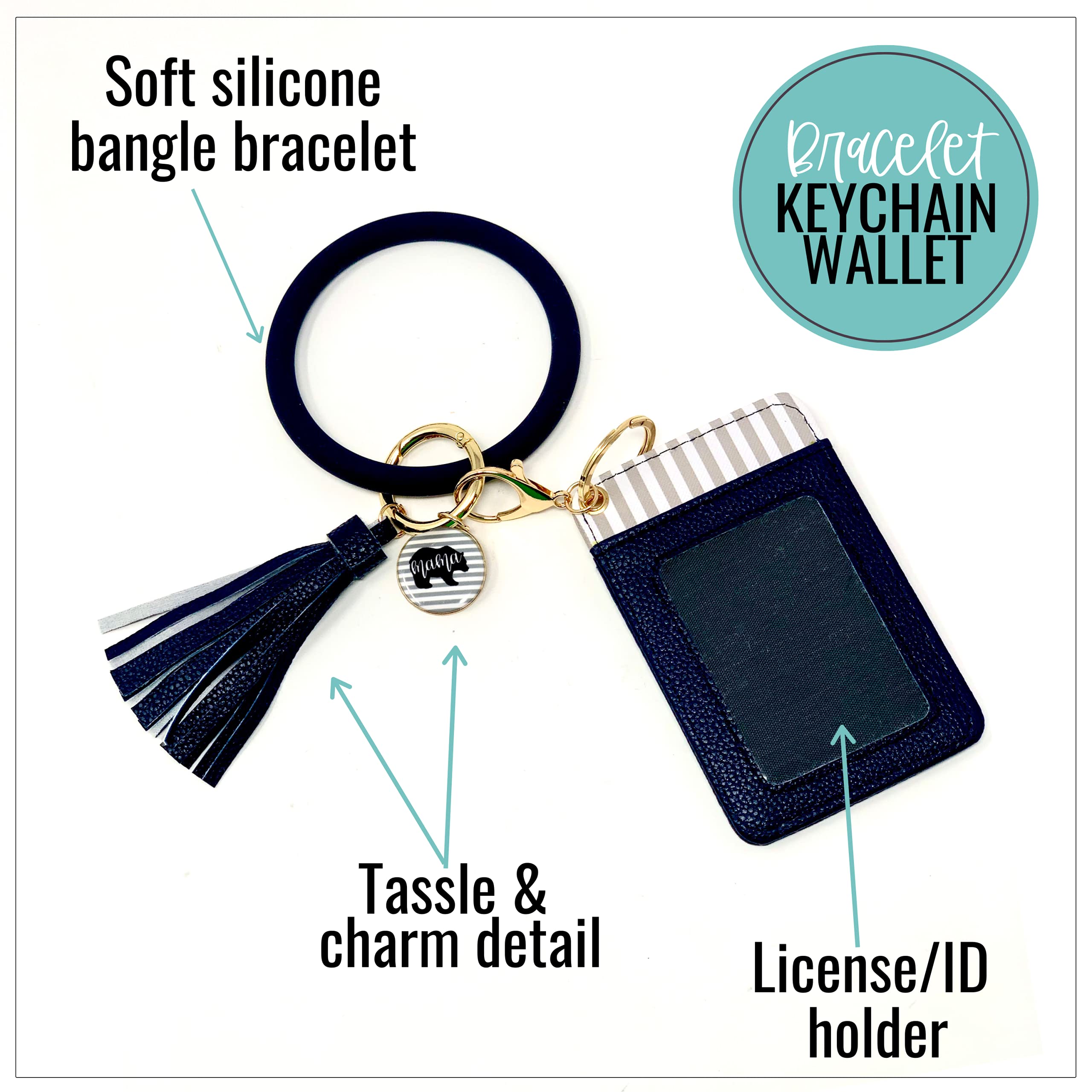 Hot Fashion Bangle Wallets Wristlet Keychain ID Card Holder Bracelet Key  Ring Tassel Snake Skin Pattern PU Leather Coin Purse