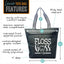 Floss Boss Lexie  Black  Tote Bag for Dental Workers