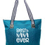 Best Nana Ever Tessa Teal Tote Bag for Grandmothers