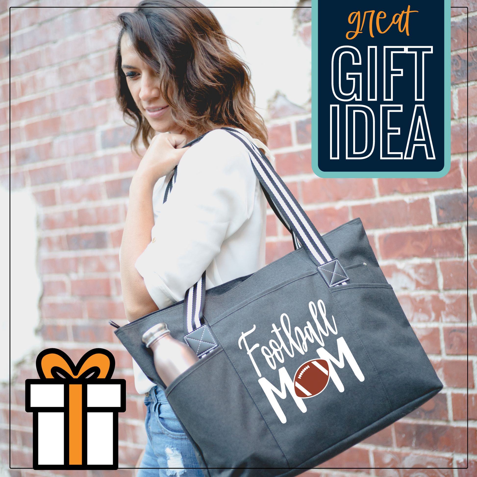 Football totes for moms sales