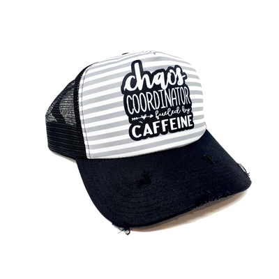 Chaos Coordinator Fueled by Caffeine Trucker Hat