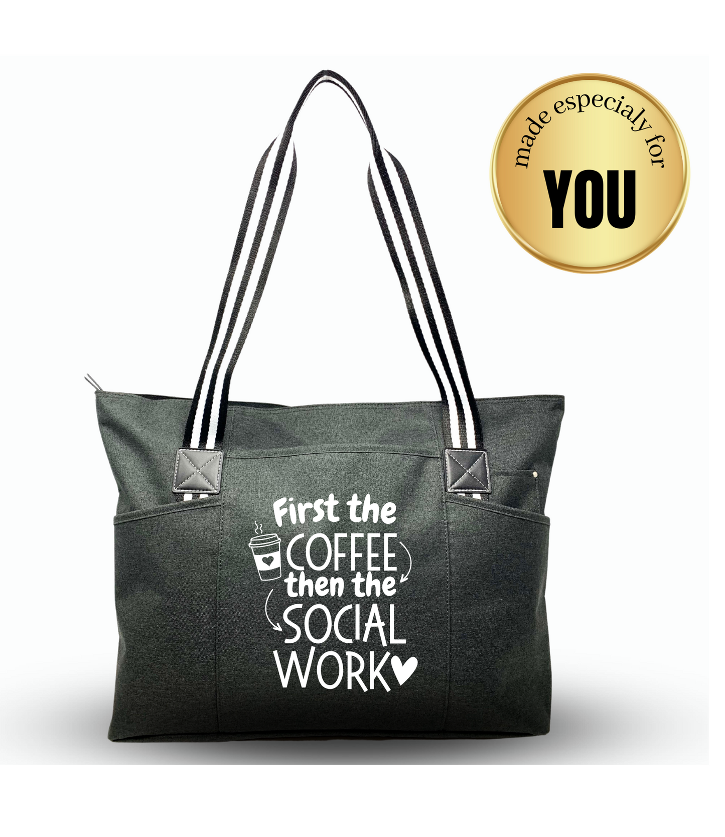 First the coffee then the social work - custom design