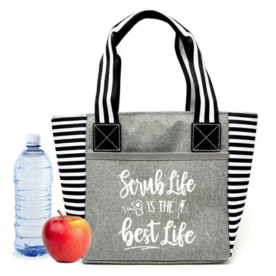 Scrub Life Kaylee Gray Tote Bag for Medical Workers
