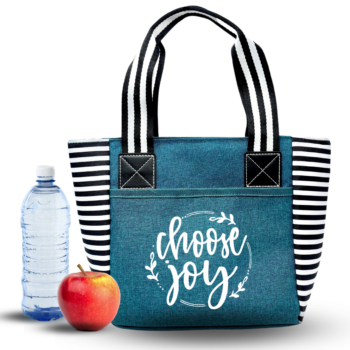 Choose Joy Kaylee Teal Tote Bag