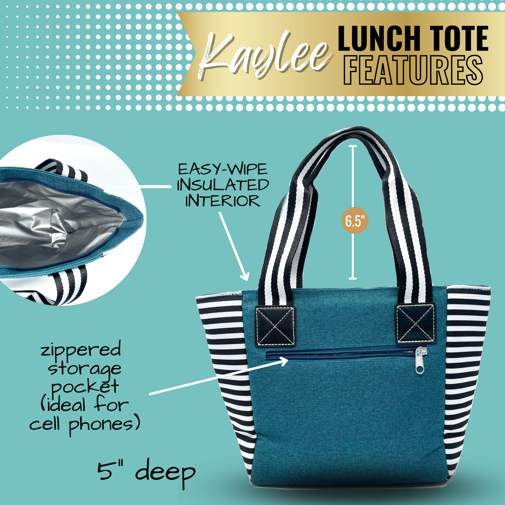 Tall sales organizing tote