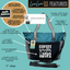 Coffee Scrubs LouLou Teal Tote Bag for Medical Workers