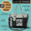 Coffee Scrubs LouLou Gray Tote Bag for Medical Workers