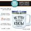 Be Still and Know 14 oz White Camper Tumbler