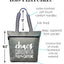Chaos Coordinator Fueled by Caffeine Gray Lexie Tote Bag for Bosses