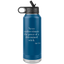 Never Underestimate the Power of a Determined Witch  32 oz Insulated Water Bottle Tumbler