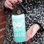 Dog Mom Teal 32 oz Water Bottle