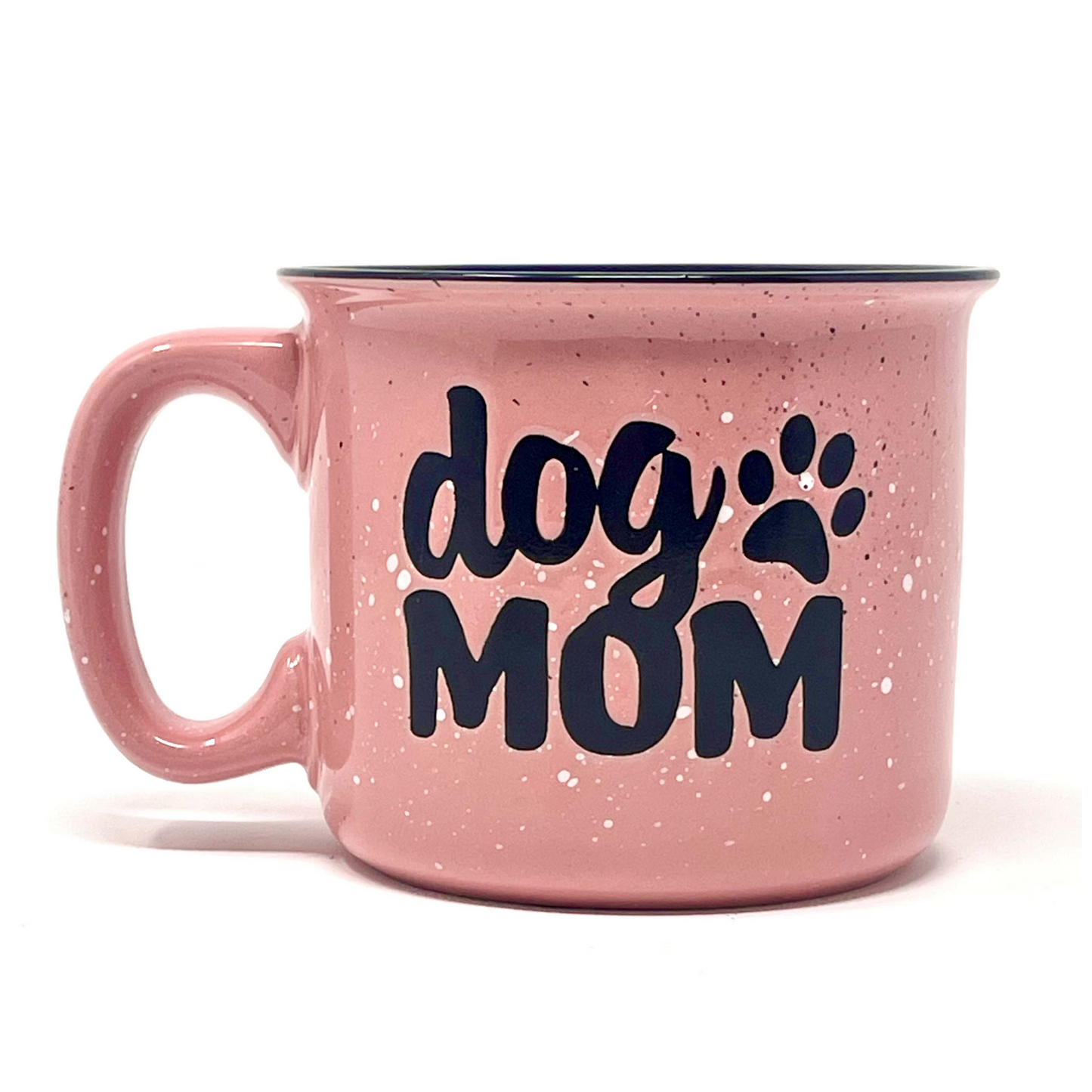 Dog Mom 15 oz Coral Ceramic Mug for Dog Lovers