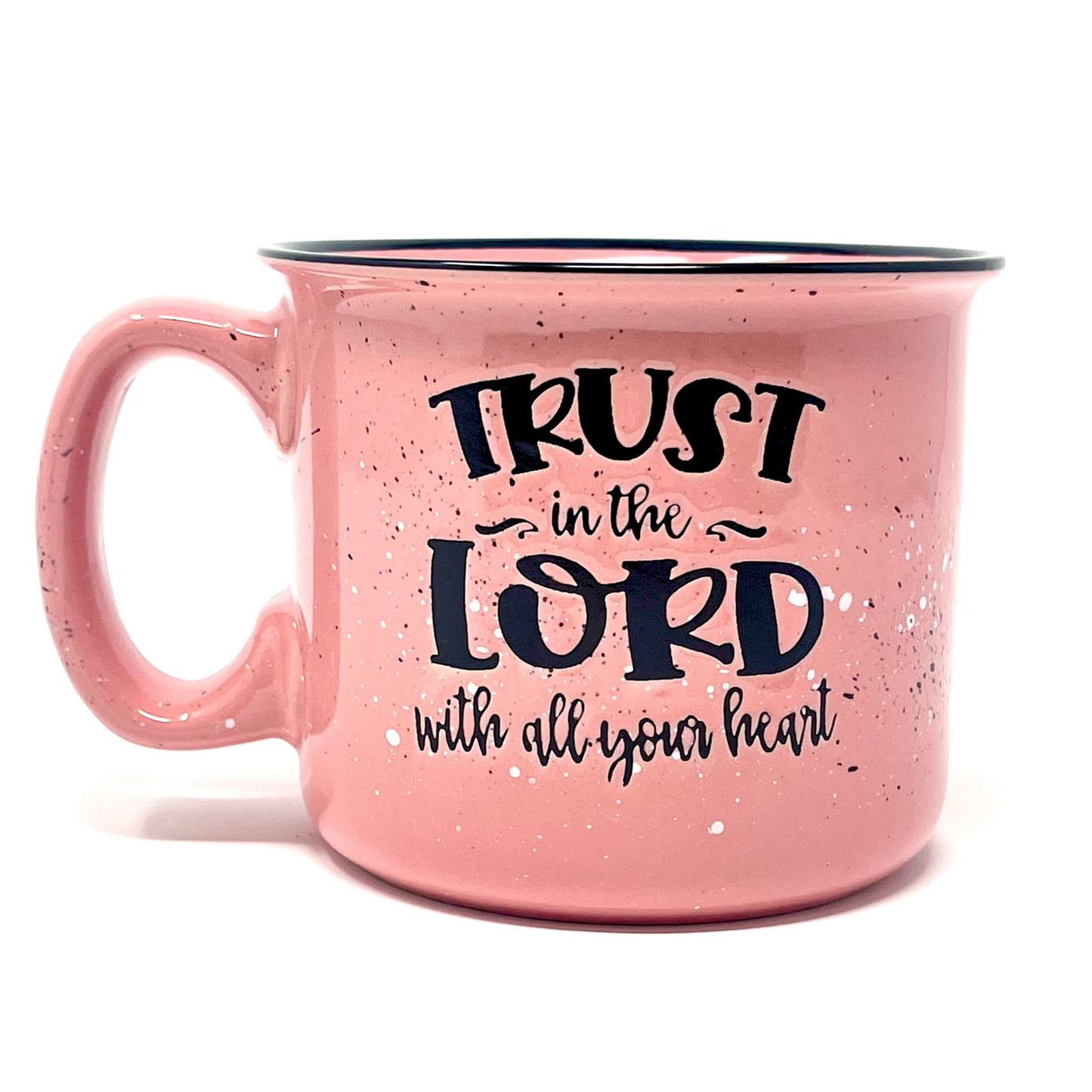 Trust in the Lord 15 oz Coral Ceramic Mug