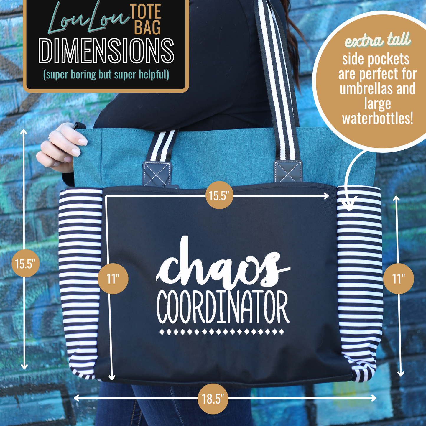 Chaos Coordinator LouLou Teal Tote Bag for Bosses