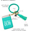 Mama Bear Teal Silicone Bracelet Keychain Wallet for Moms