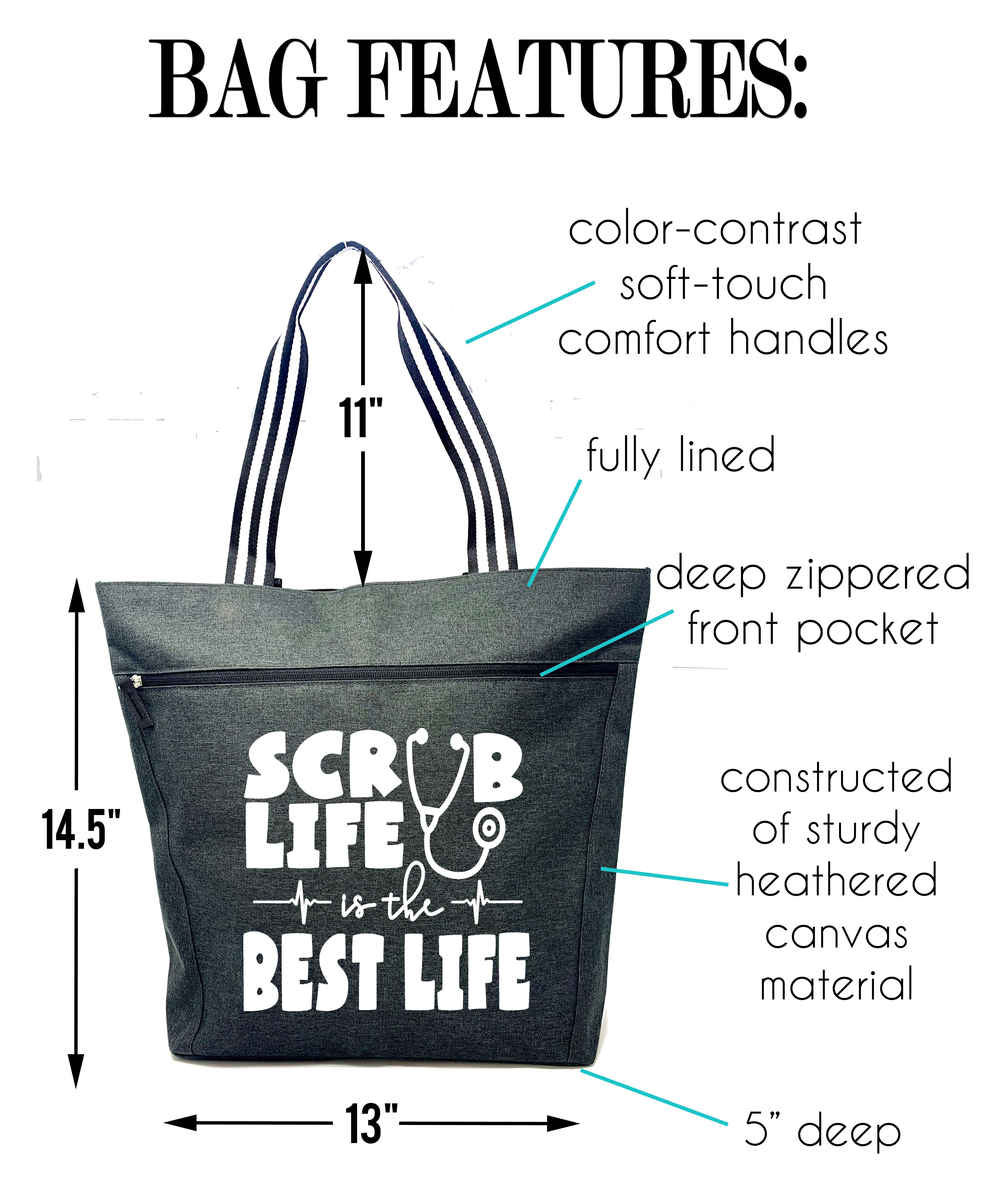 Black sturdy outlet tote bag