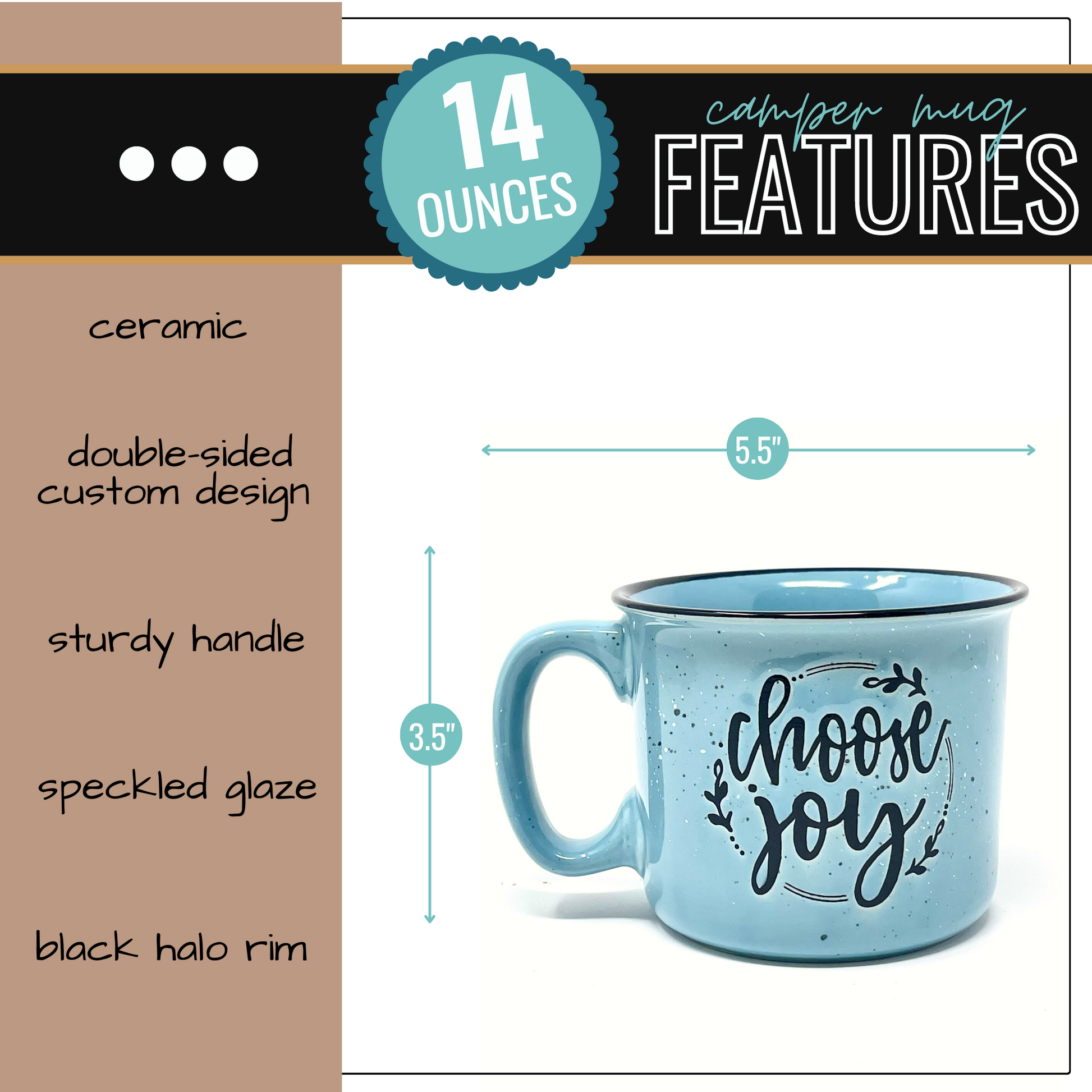 Choose Joy Stoneware Coffee Mug - A Cottage in the City